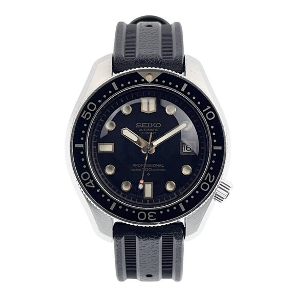 Seiko Stainless Steel Black Dial 44mm Automatic Movement Mens Watch 6159-7000 - Picture 1 of 8